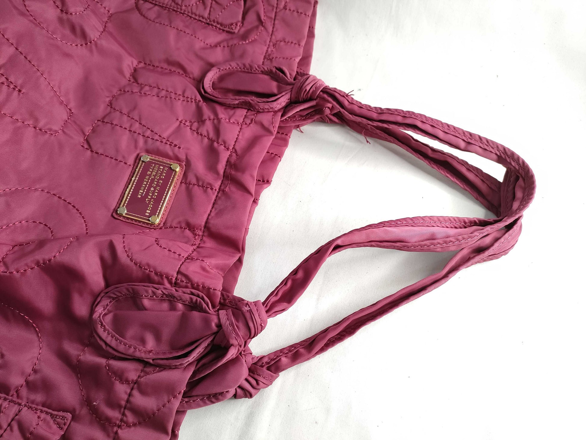 MARC JACOBS Nylon Tote Bag Pink Tote Bag