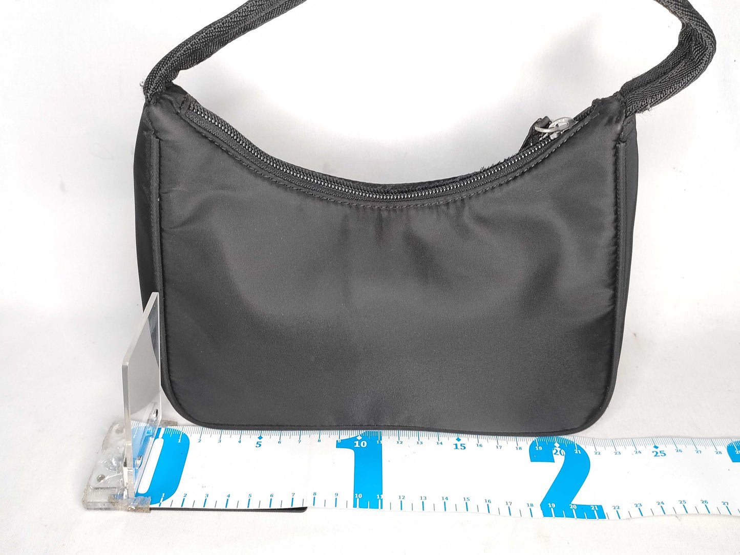 PRADA Nylon Prada Tesuto Handpouch Black Handbag