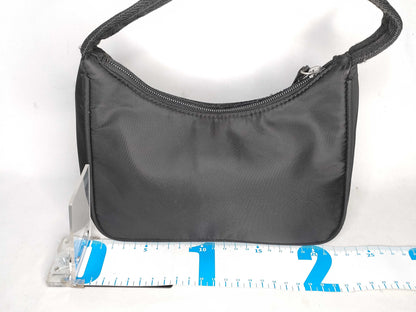 PRADA Nylon Prada Tesuto Handpouch Black Handbag