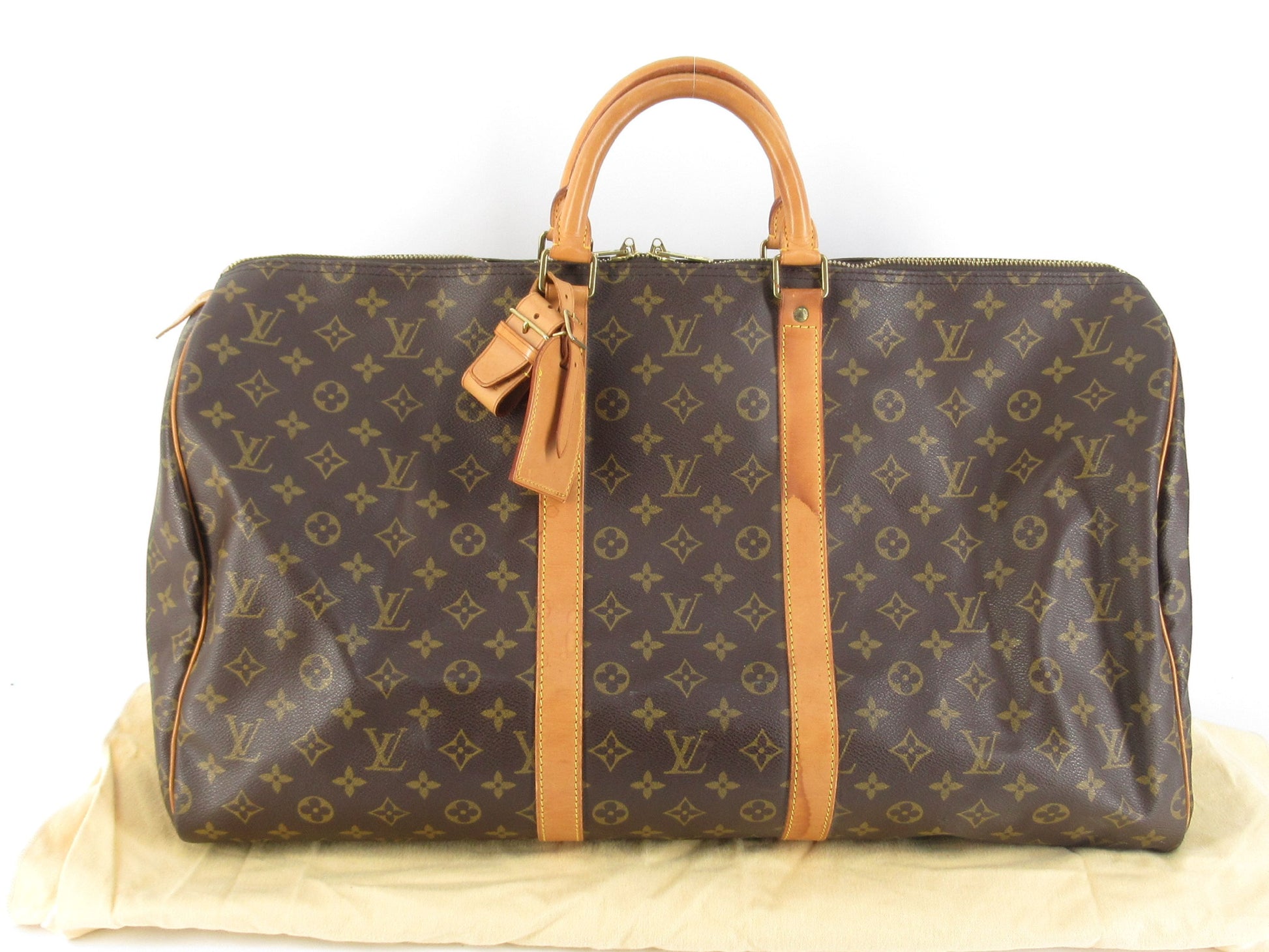 LOUIS VUITTON Monogram LV Monogram Keypol 55 M41424 VI0194 Boston Bag