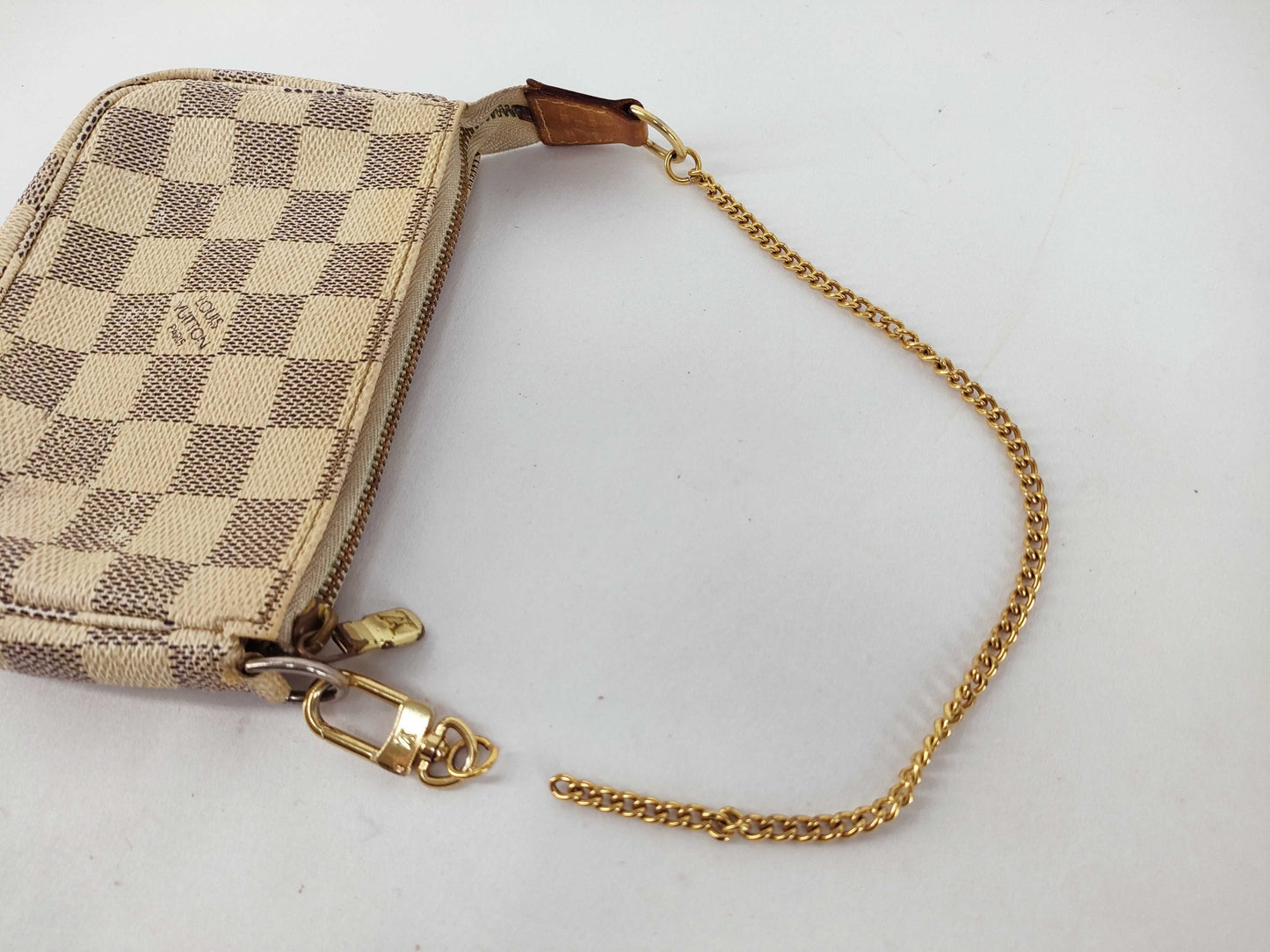 LOUIS VUITTON Damier Azul LV Damier Azul Mini Pochette Accessoir N58010 DU2007 Pouch