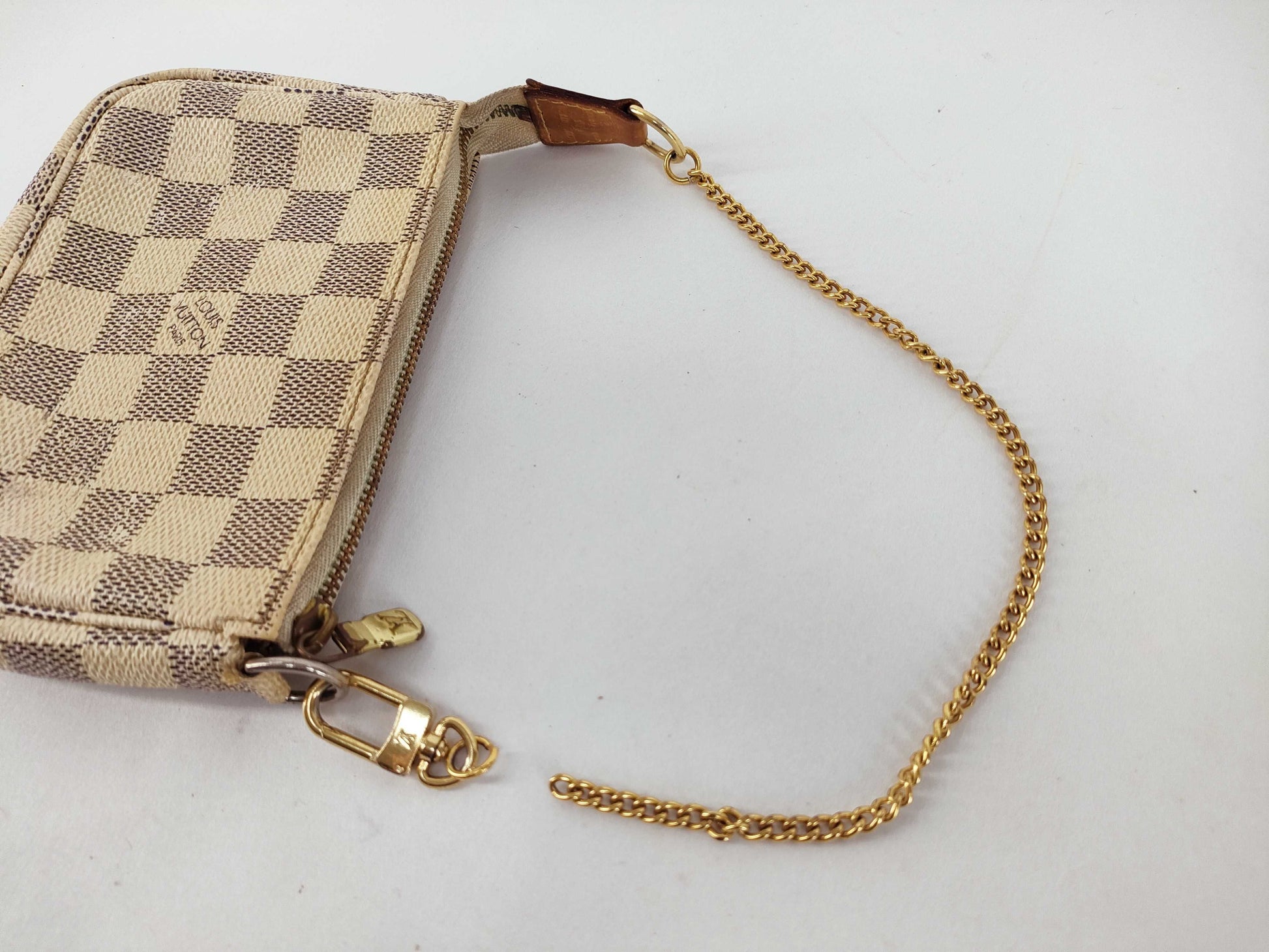 LOUIS VUITTON Damier Azul LV Damier Azul Mini Pochette Accessoir N58010 DU2007 Pouch