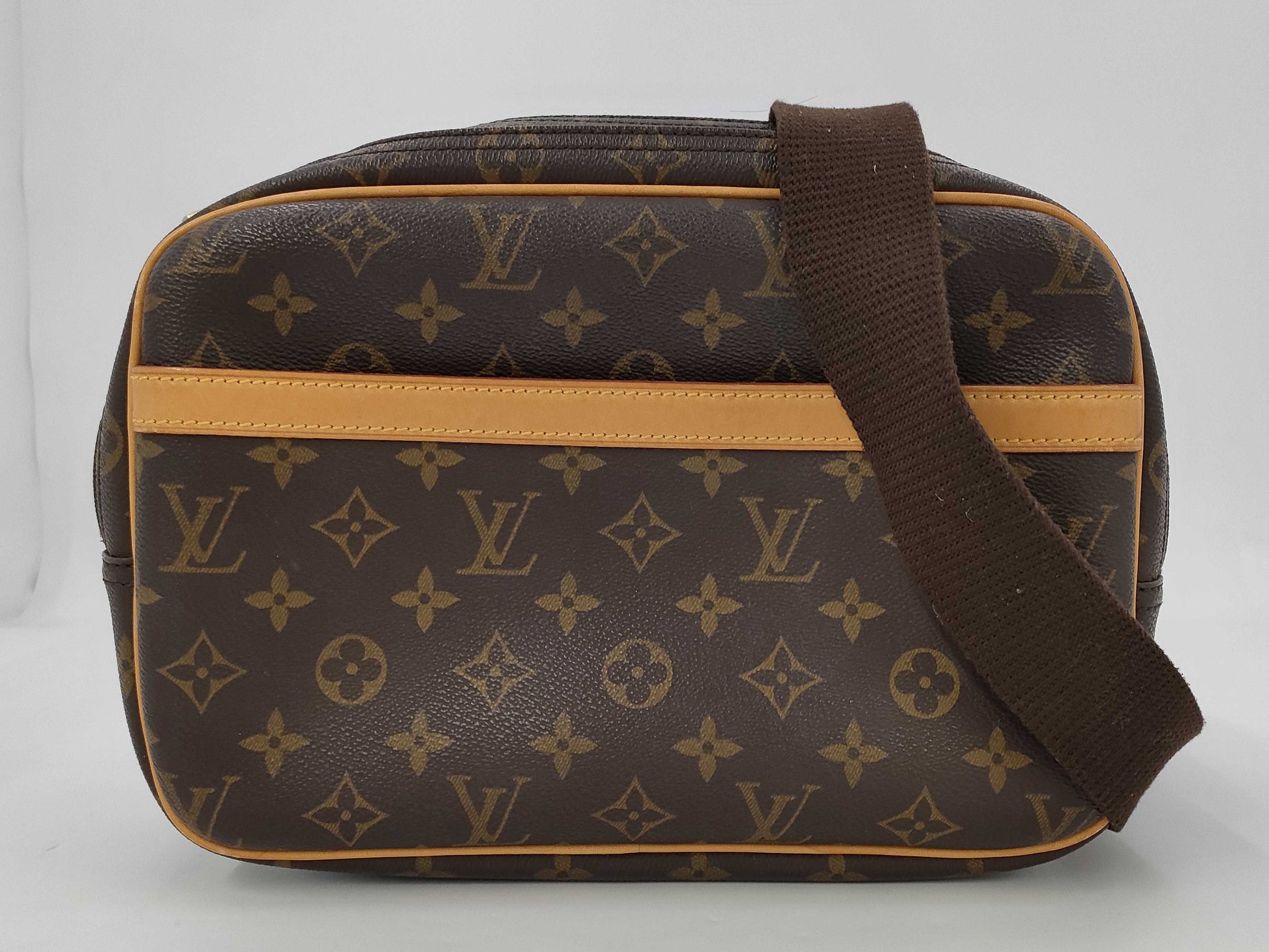 LOUIS VUITTON Monogram Reporter PM Shoulder Bag