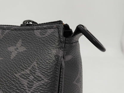 LOUIS VUITTON Louis Vuitton M11741 Monogram Eclipse Pochette Accessoir XL Shoulder Bag