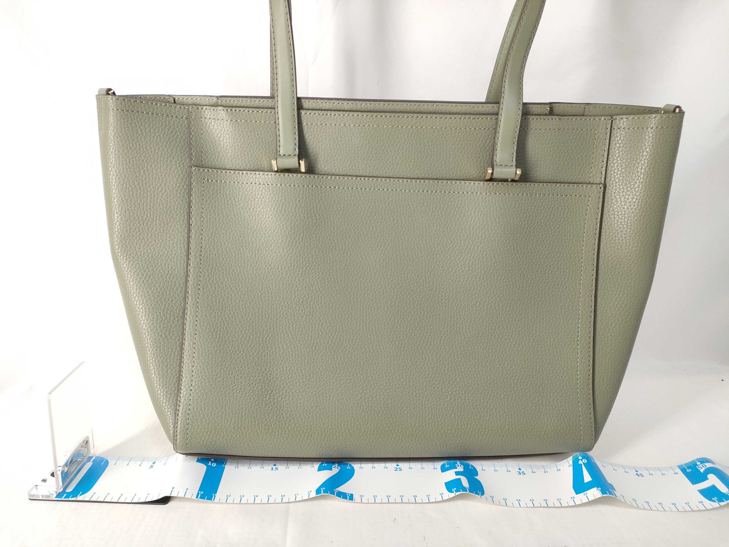 Michael Kors Leather 2-Way Tote Bag Green Tote Bag