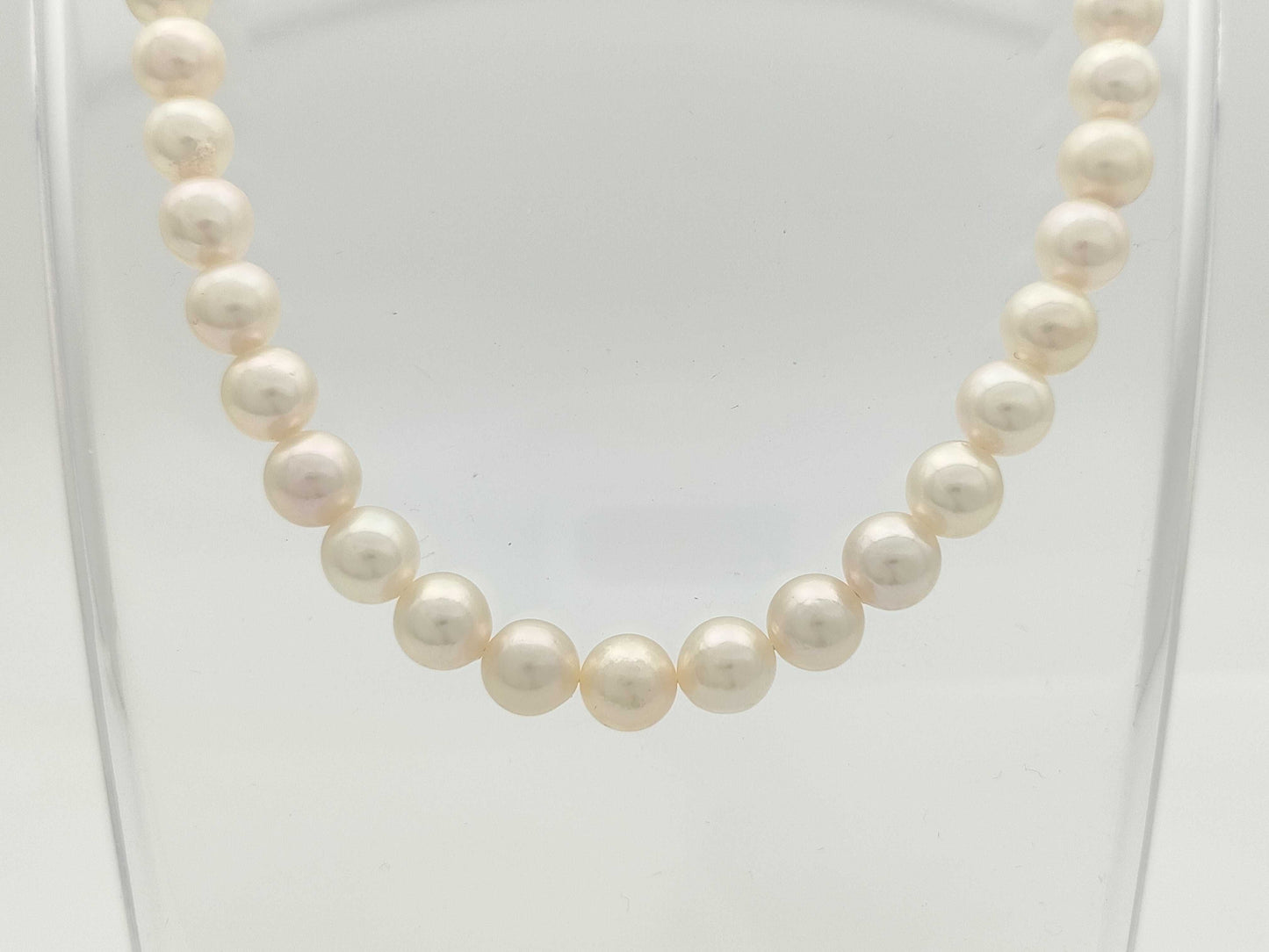 Akoya Pearl Diameter Approx. 7.4-7.8mm SV 37.3g Necklace 