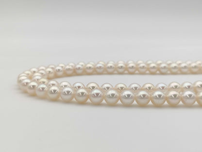 Akoya Semi Round Pearl Diameter Approx. 7.0-7.4mm SV 62.5g Necklace 