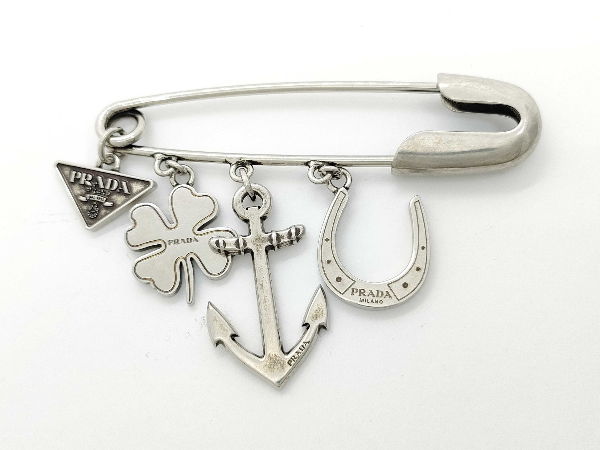 PRADA Metal Brooch Brooch