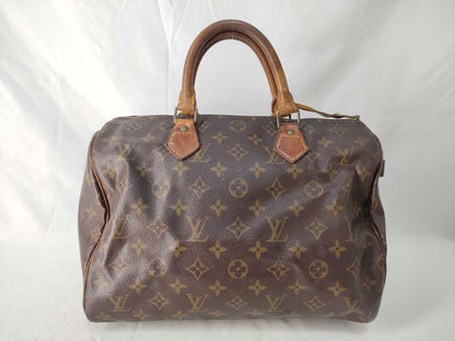 LOUIS VUITTON Monogram Louis Vuitton Speedy 30 Monogram Boston Bag Handbag