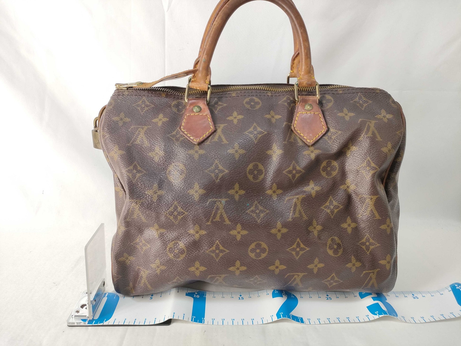 LOUIS VUITTON Monogram Louis Vuitton Speedy 30 Monogram Boston Bag Handbag