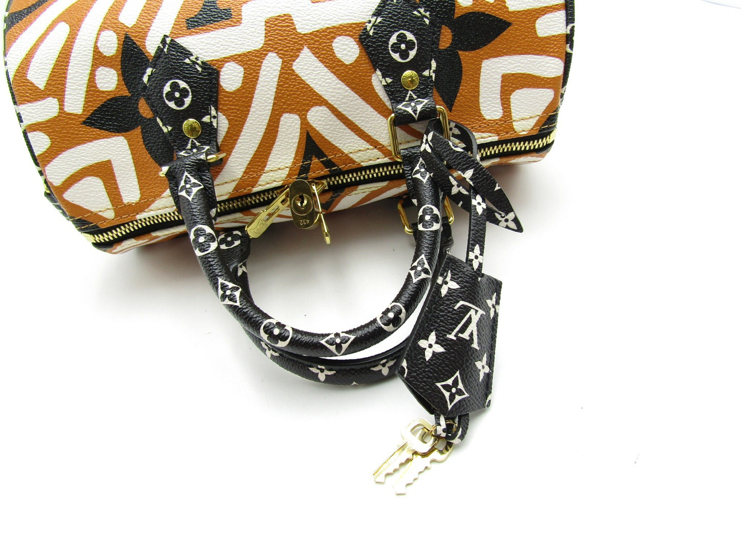 LOUIS VUITTON LV Crafty Speedy Banduriere 25 M56588 Claim Caramel G Fittings Handbag