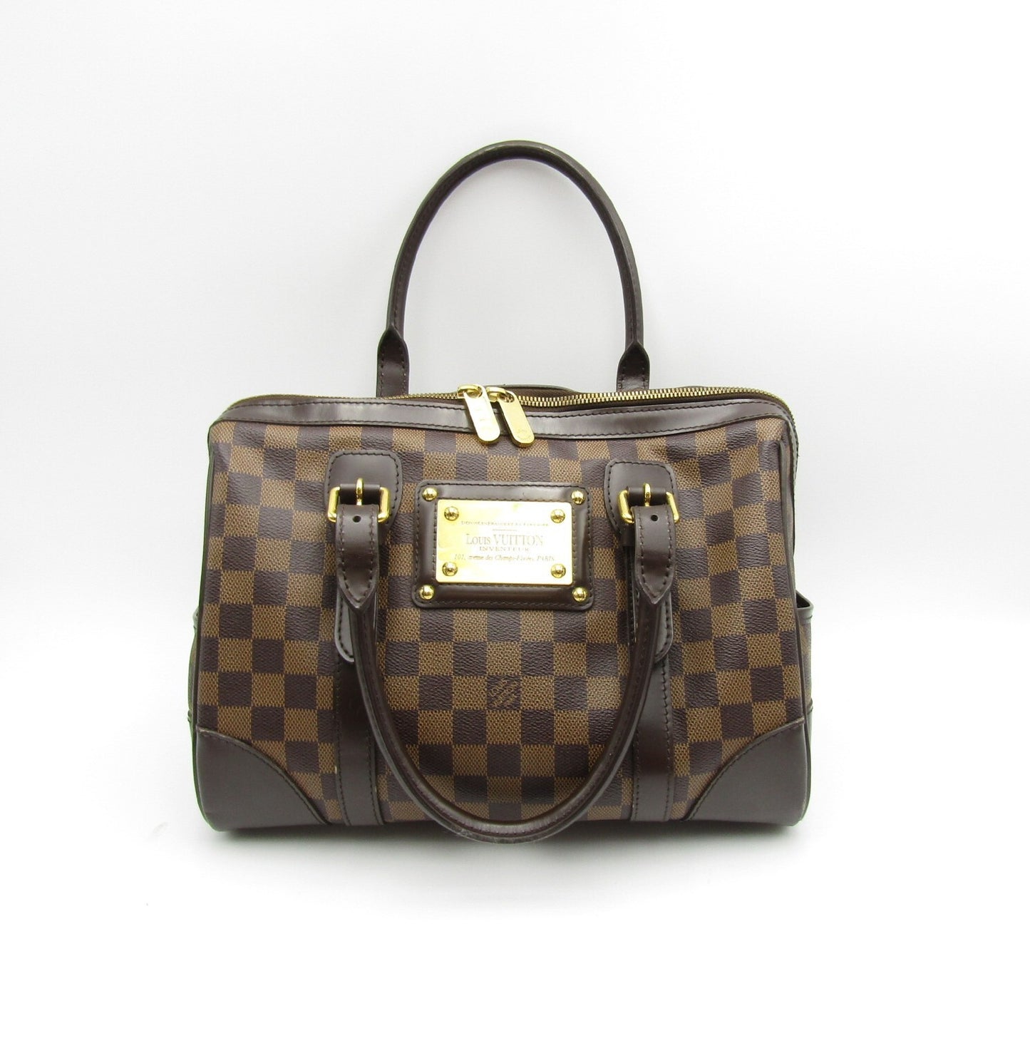 LOUIS VUITTON LV Berkeley N52000 Damier Ebenu G Hardware Hardware Handbag