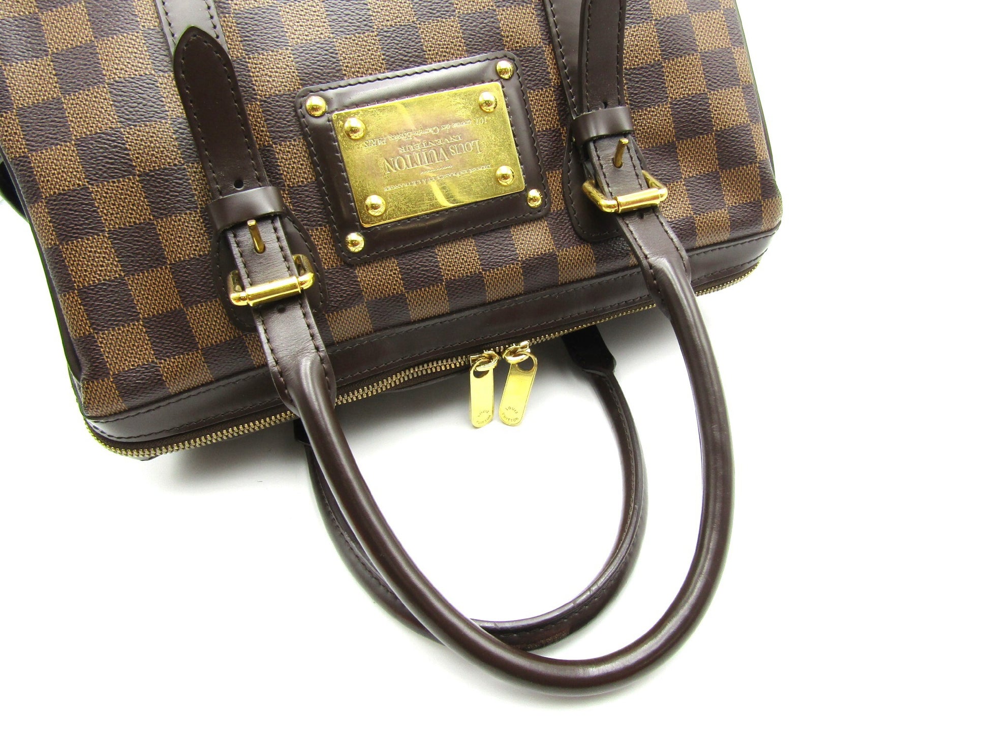 LOUIS VUITTON LV Berkeley N52000 Damier Ebenu G Hardware Hardware Handbag