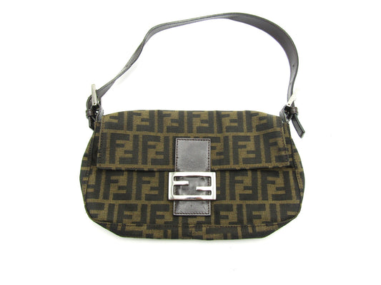 FENDI Mamma Bucket Zucca Pattern 26424 S Hardware Shoulder Bag