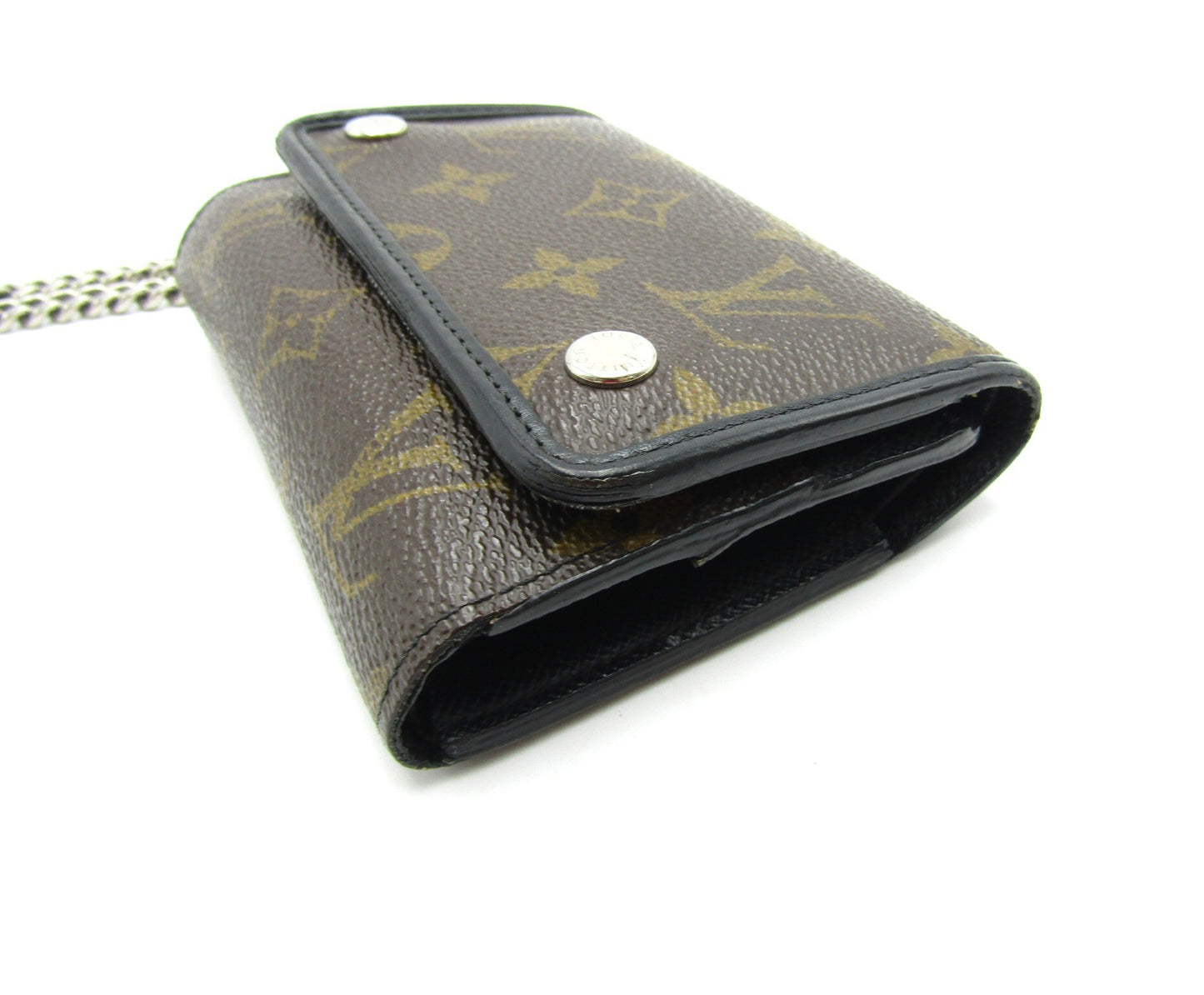 LOUIS VUITTON LV Monogram MacArthur Portefeuil Compact M60167 Chain Wallet Wallet