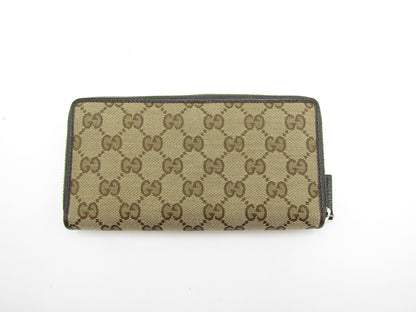 GUCCI GG Canvas Round Long Wallet 307980 S Hardware Wallet