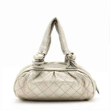 CHANEL Matlasse Leather Handbag 11th Tote Bag