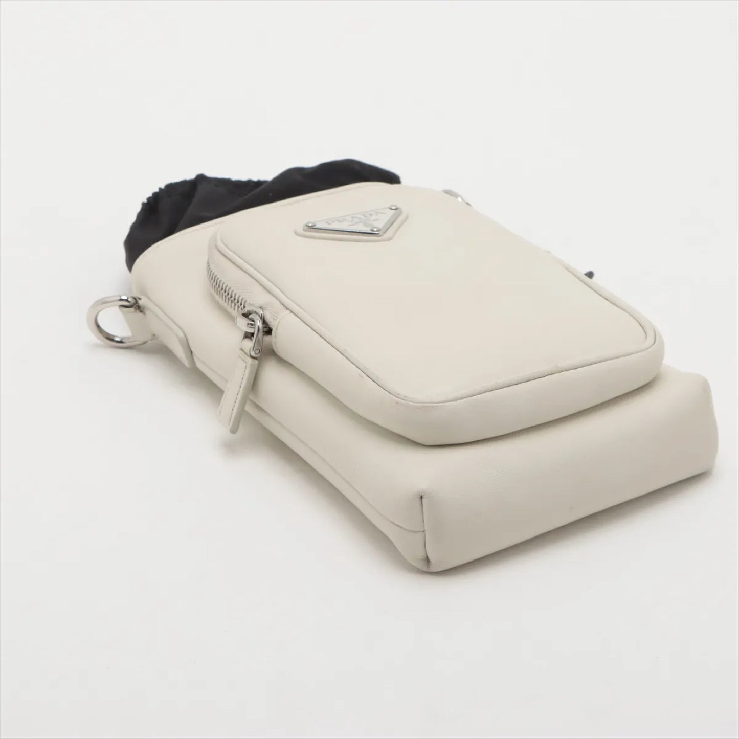 PRADA Leather x Nylon Shoulder Bag Strap Shoulder Bag