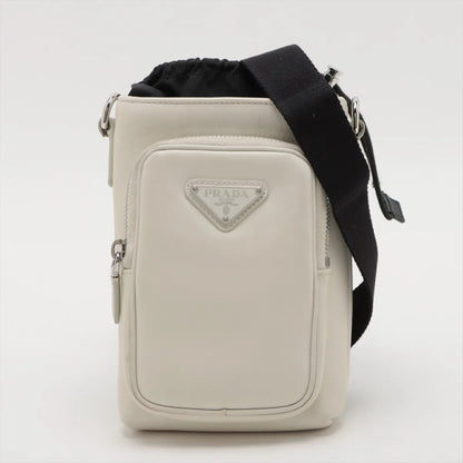 PRADA Leather x Nylon Shoulder Bag Strap Shoulder Bag