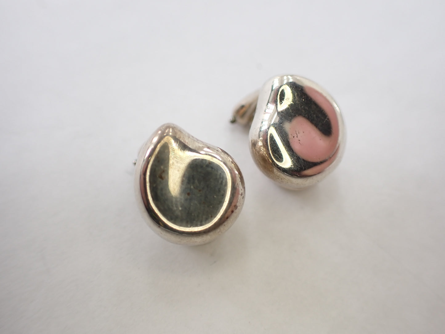 Tiffany&Co. 925 Elsa Peretti Bean 4.8g Earrings