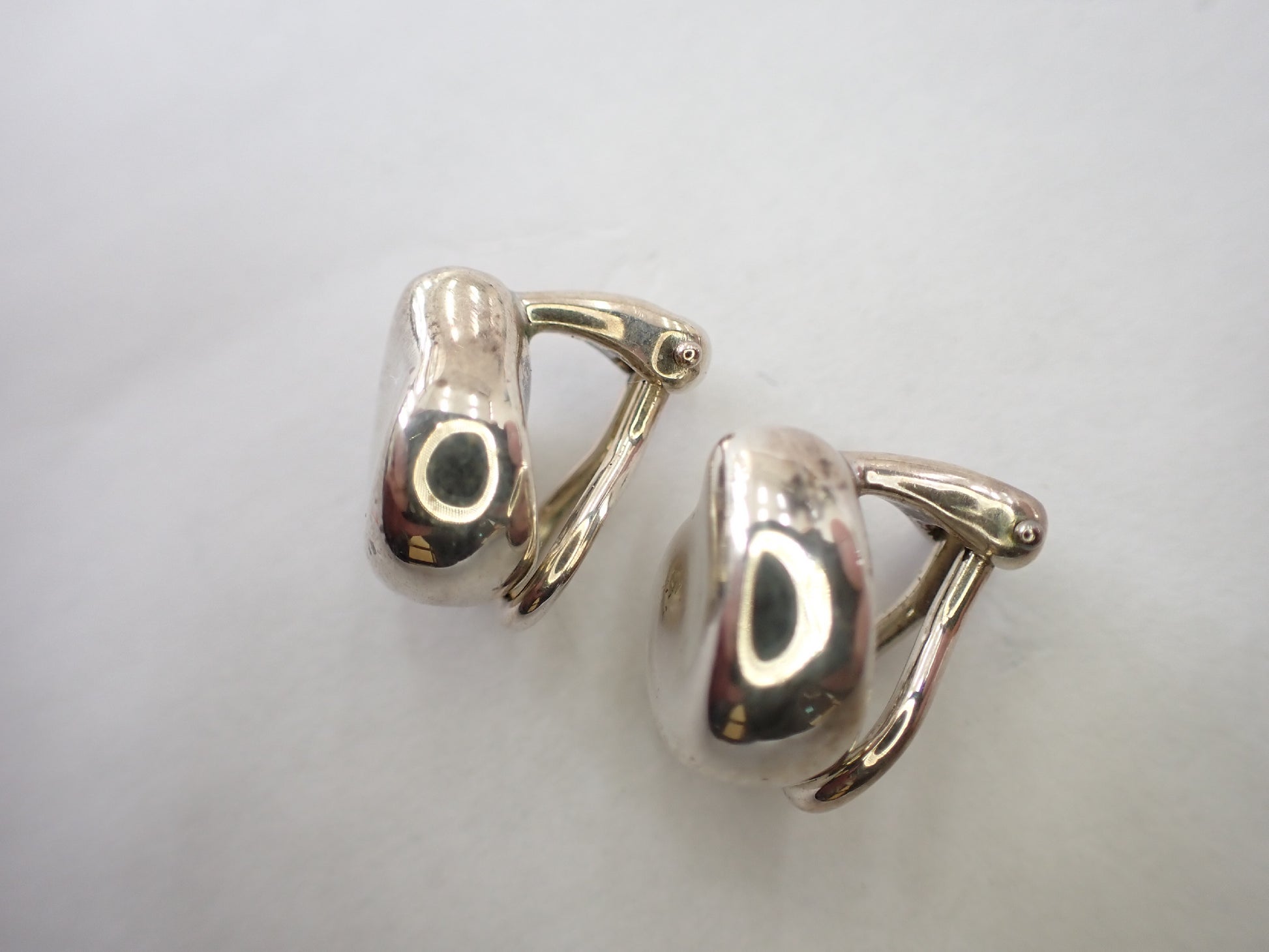 Tiffany&Co. 925 Elsa Peretti Bean 4.8g Earrings