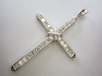 Cloth D1.95ct PT850 6.0g Pendant Top 