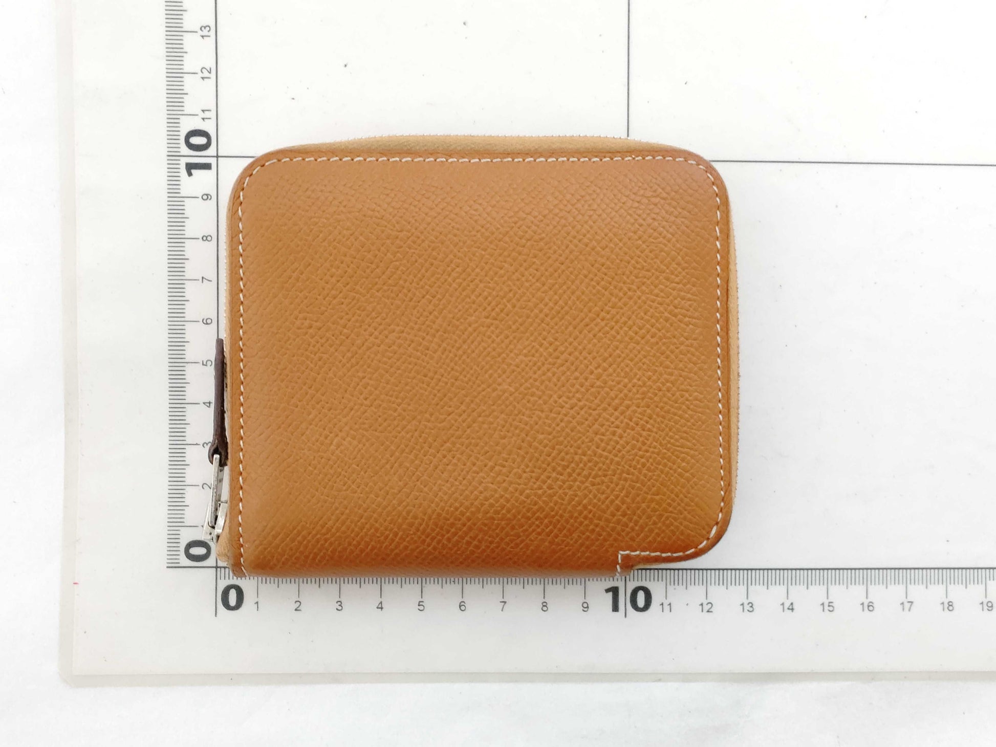 HERMES Azap Silkin Compact Bifold Wallet with C Stamp