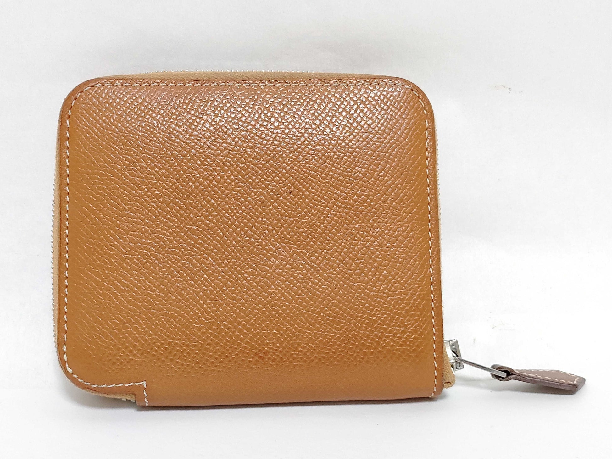 HERMES Azap Silkin Compact Bifold Wallet with C Stamp