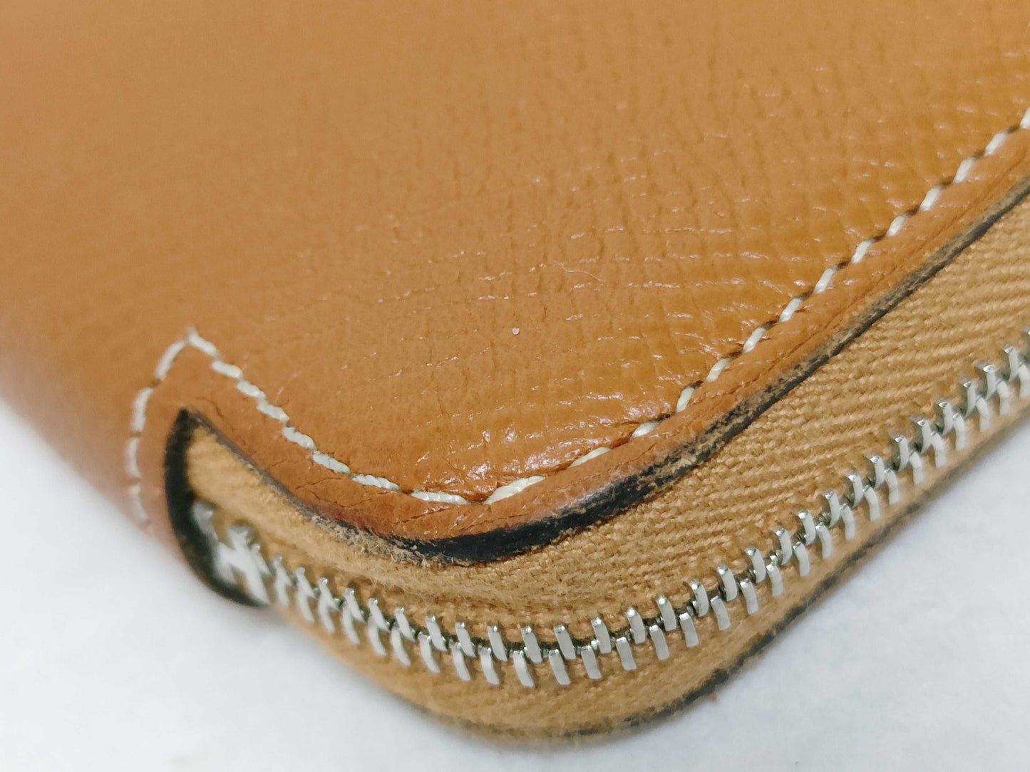 HERMES Azap Silkin Compact Bifold Wallet with C Stamp