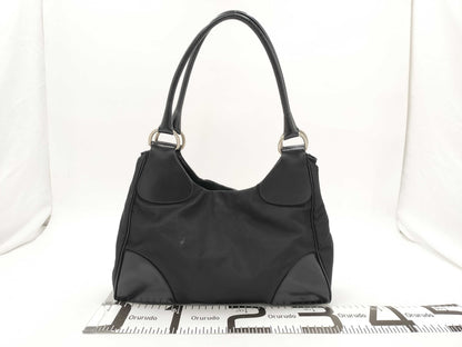 PRADA Triangle Logo Handbag Black Bag