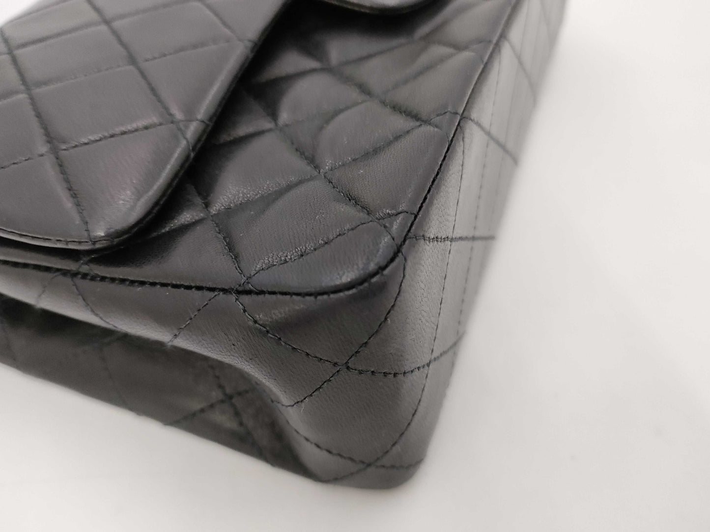 CHANEL Chain Lambskin Black Shoulder Bag