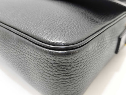 CELINE Celine Shoulder Calf Black Shoulder Bag