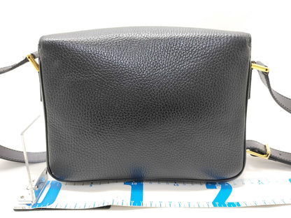 CELINE Celine Shoulder Calf Black Shoulder Bag