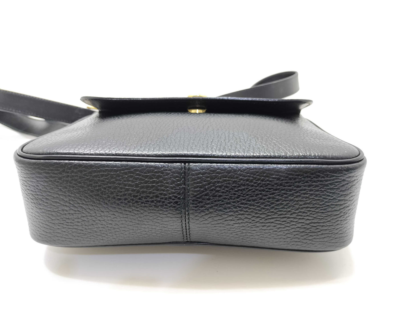 CELINE Celine Shoulder Calf Black Shoulder Bag