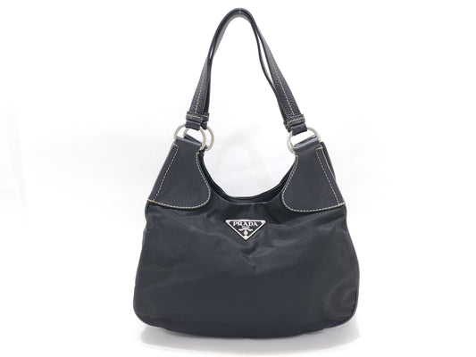PRADA Nylon Prada Bag Nylon Black Handbag