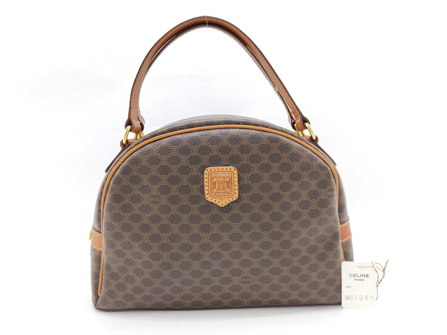 CELINE Celine Bag PVC Macadam Tea Handbag