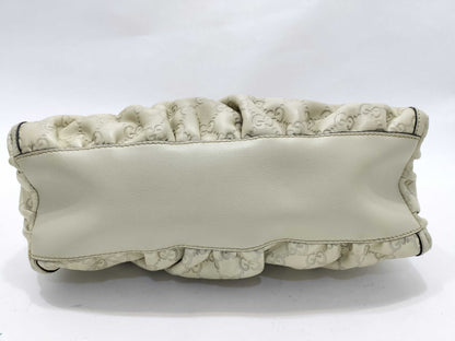 GUCCI Gucci Sima Gucci Sima One Shoulder Calf Ivory Shoulder Bag