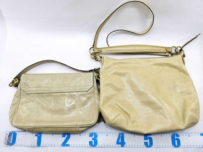 COACH Double Pocket Leather Bag Set of 2 Bags