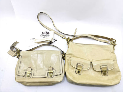 COACH Double Pocket Leather Bag Set of 2 Bags