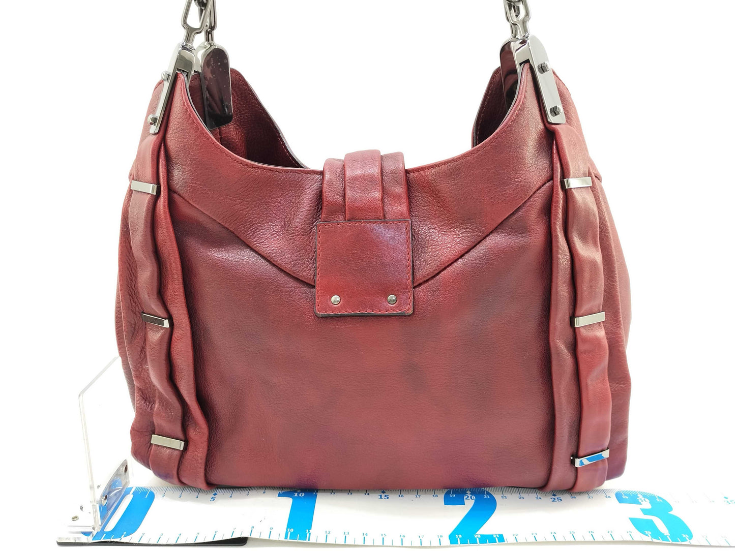 CELINE Calfskin Studs One Shoulder Bag [With Store Card] Shoulder Bag