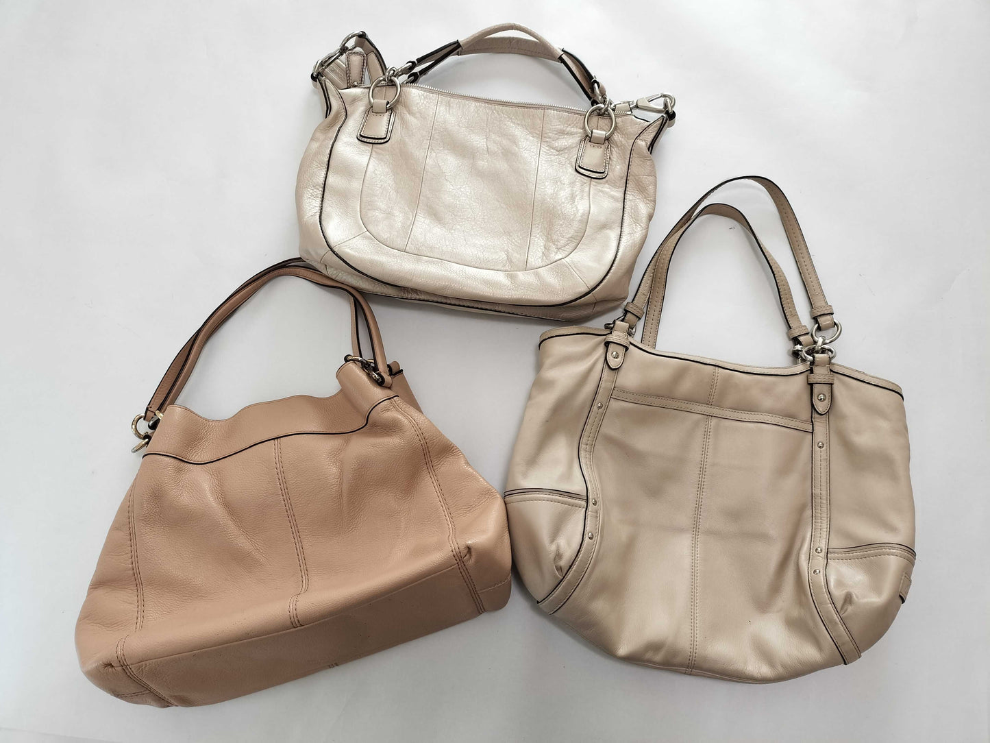 COACH Leather Tote Bag 3-Piece Set Tote Bag
