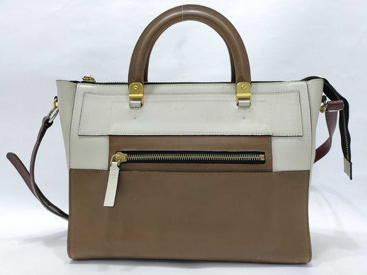 MARNI MARNI Zip 2-Way Leather Tote Bag