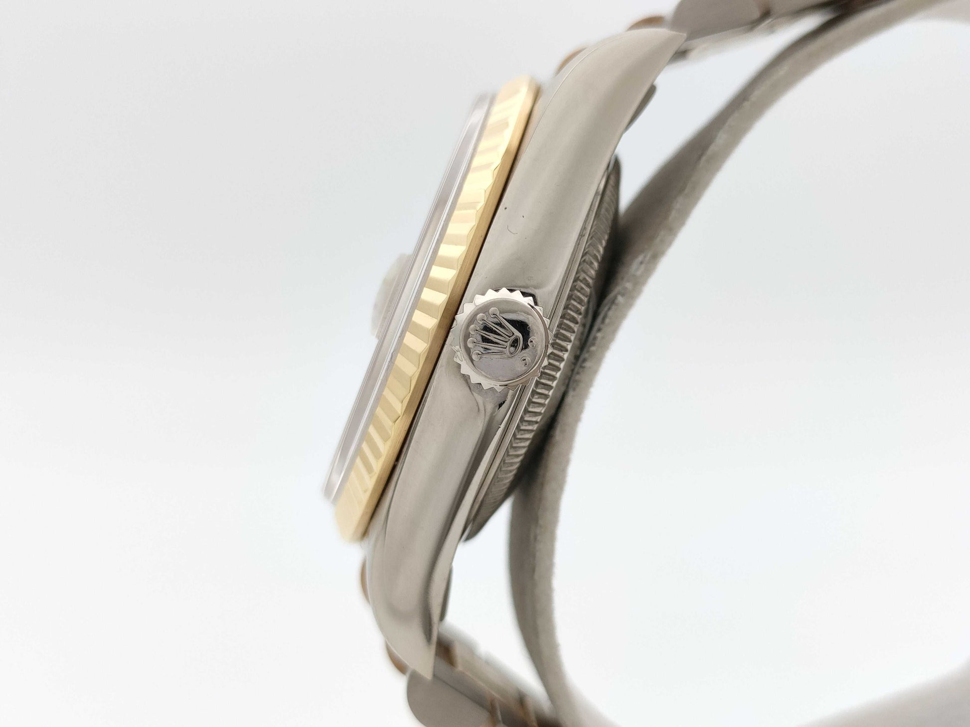 ROLEX 18239BIC A572270 Champagne Toridor K18 Men's Watch