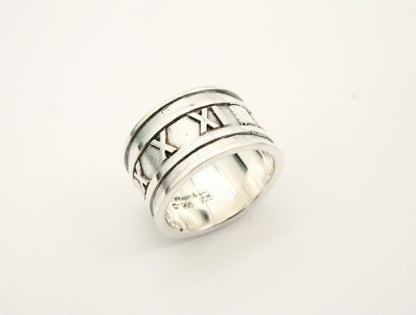 Tiffany&Co. Atlas Wide 925 8.6g #10.5 Ring