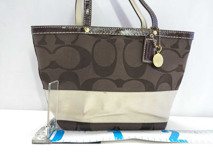 COACH Signature Coach Canvas Signature Tote Tote Bag