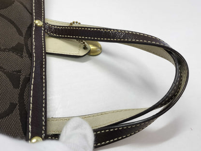 COACH Signature Coach Canvas Signature Tote Tote Bag