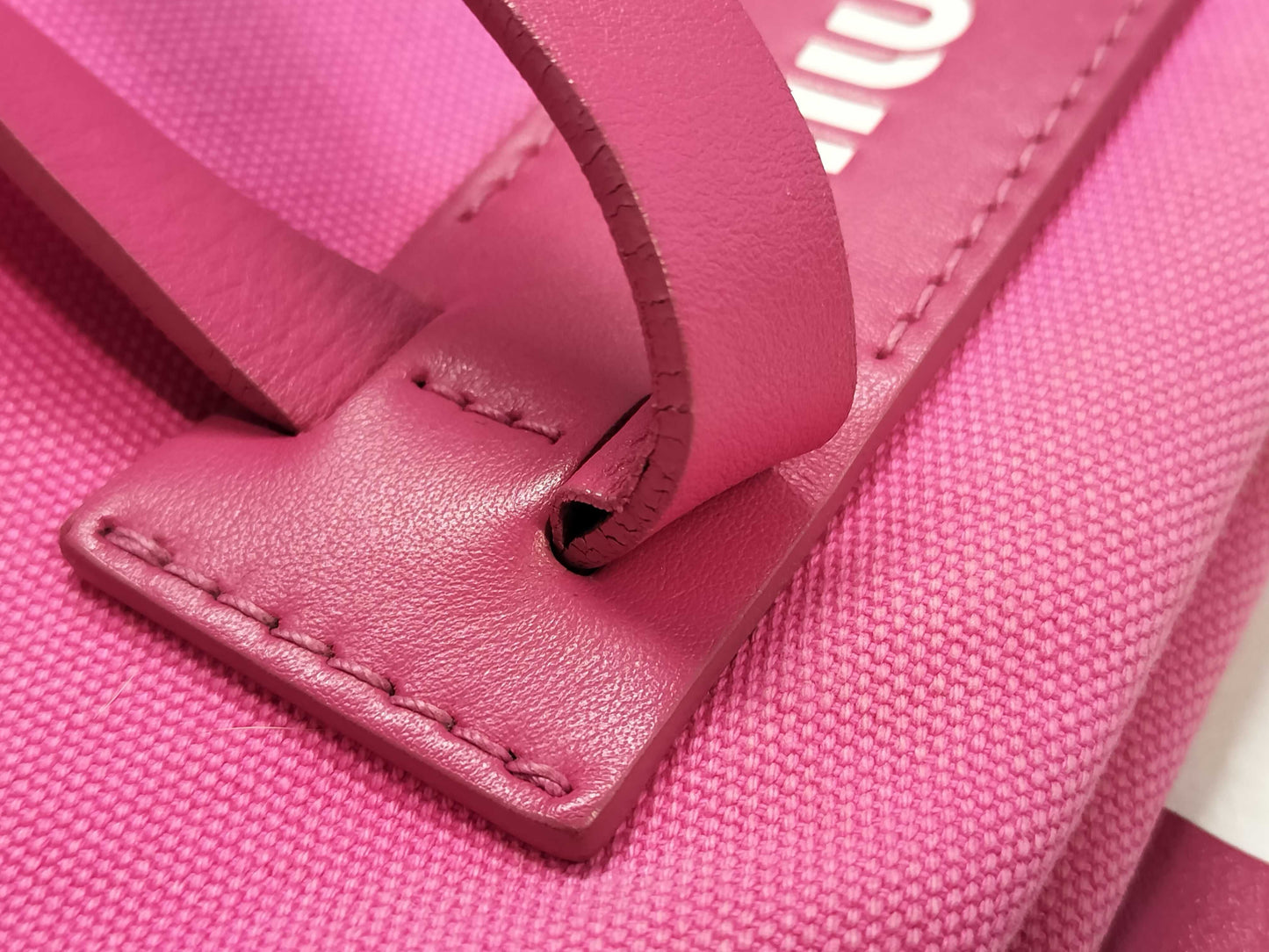 miu miu miu canvas tote tote bag