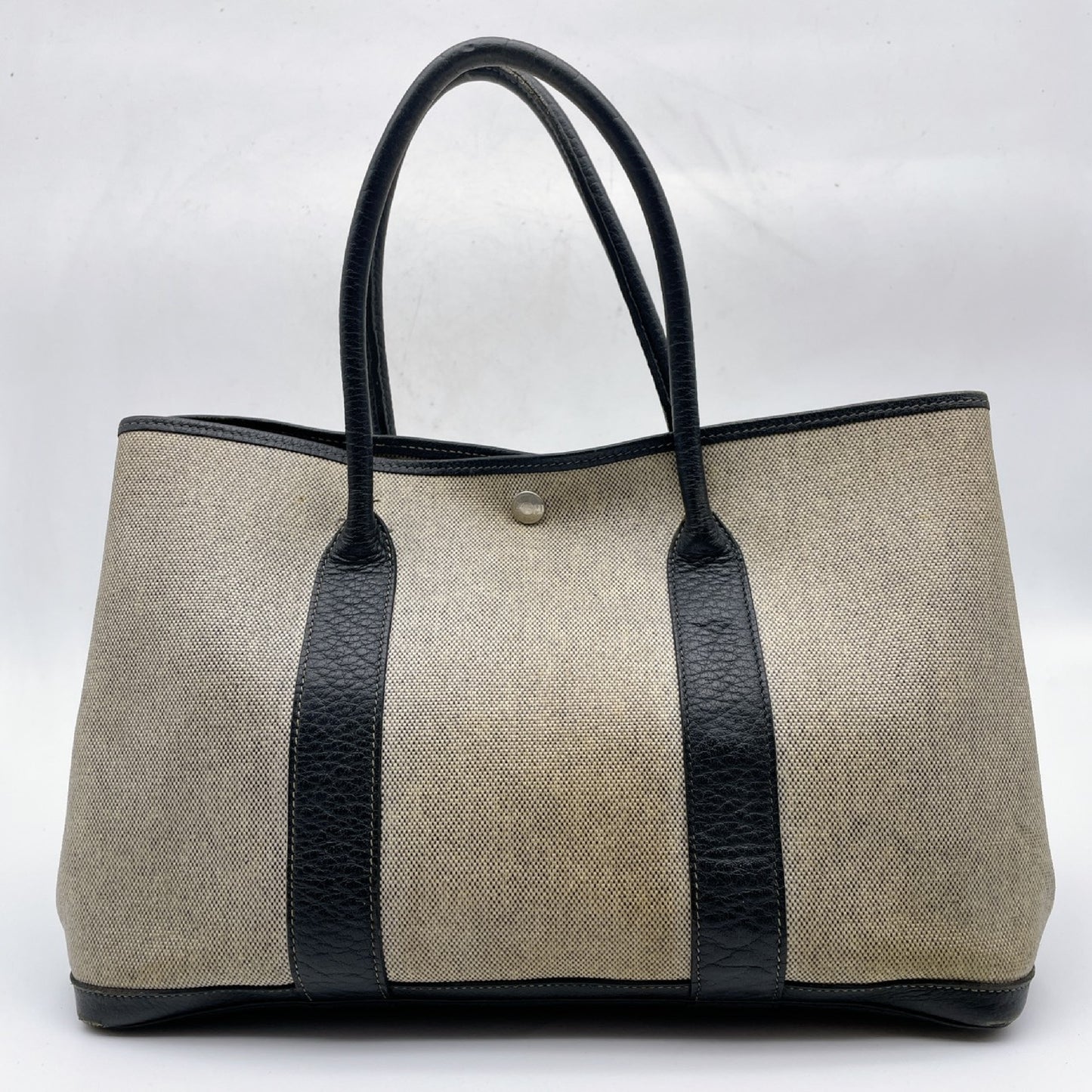 HERMES Garden Party PM Toire Ash Tote Bag Handbag