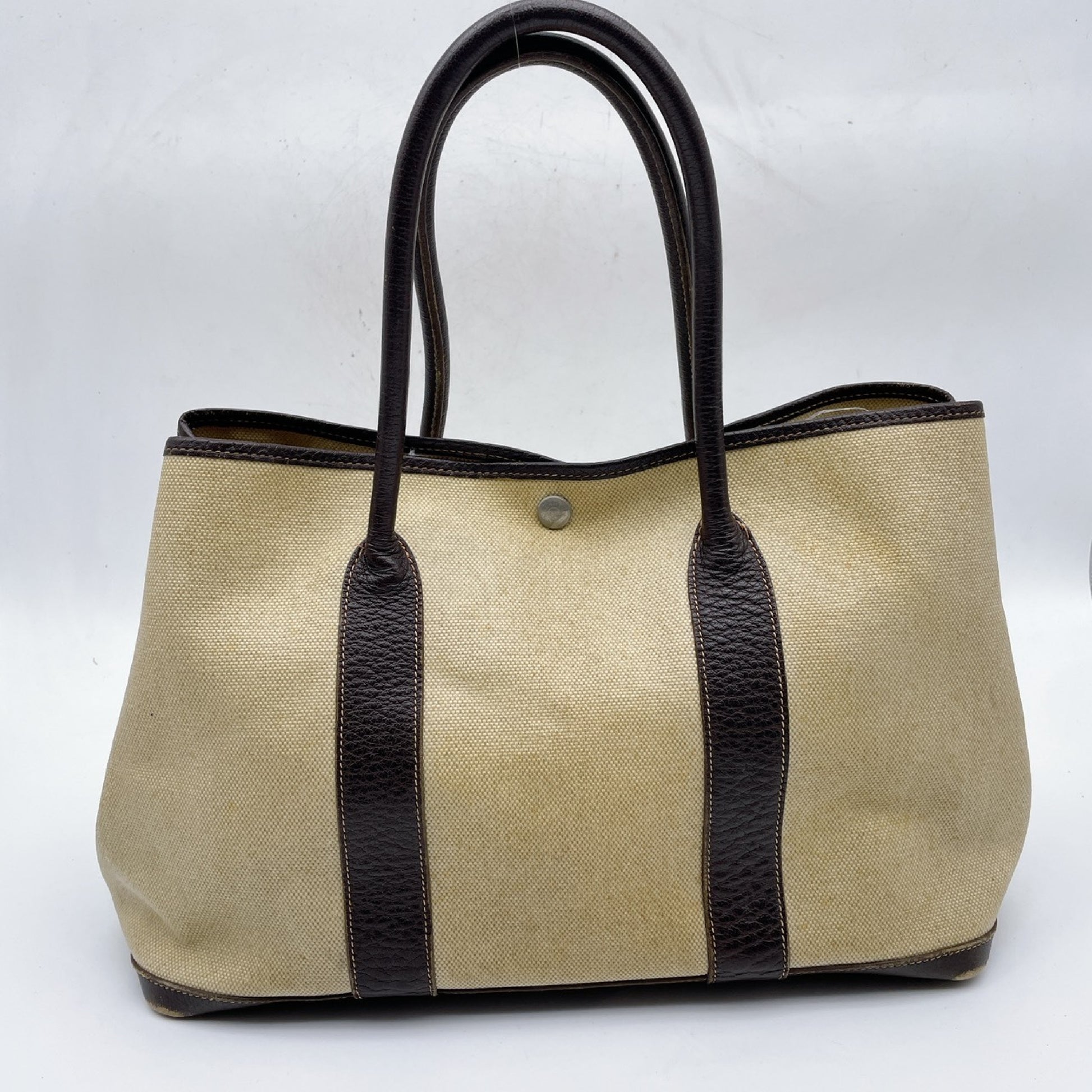 HERMES Garden Party PM Toy Ash □F Tote Bag