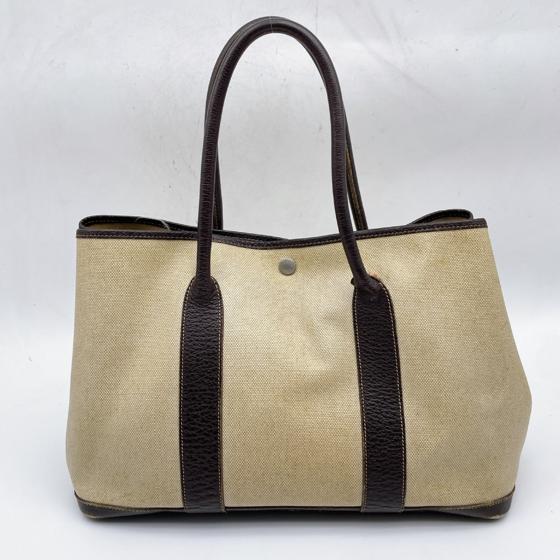 HERMES Garden Party PM Toy Ash □F Tote Bag